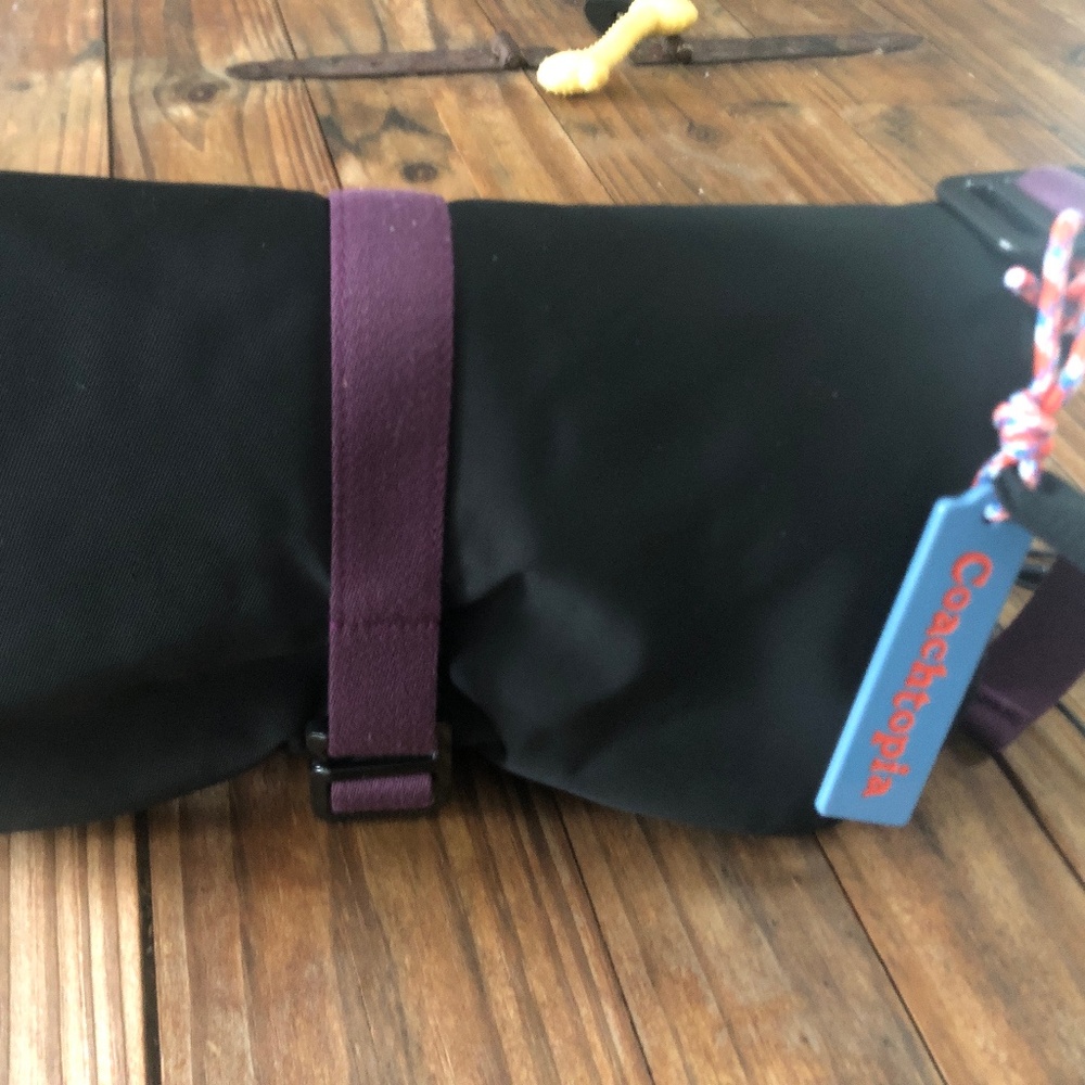 Coach puffy black purple bag Coachtopia